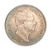 William IV, Shilling 1834, (S.3835); toned, Near Extremely Fine