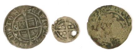 Henry VIII, Second Coinage (1526-44) Half Groat, (1.23g) mm. Catherine wheel, Canterbury Mint,