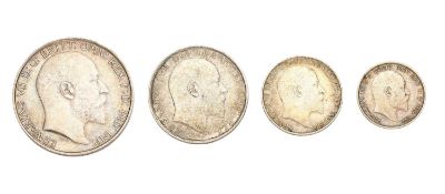 Edward VII, Florin 1903, (S.3981); very small dig in right reverse field, o/wise toned and extremely