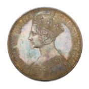 Victoria, Proof 'Gothic' Crown 1847, plain edge, (Bull 2577, ESC 291, S.3883); some minor