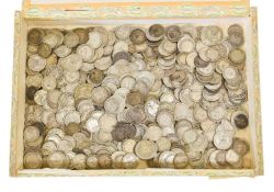 Pre-1920 Sixpences and Threepences, mixed lot predominantly 19th and early 20th century coins; mixed