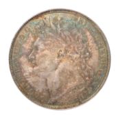 George IV, Halfcrown 1823, second reverse, (S.3808); couple of trivial contact marks, lovely old