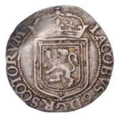 Scotland, James VI, Thistle Merk 1604; (6.64g), obv. crowned shield of arms, rev. crowned