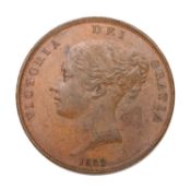 Victoria, Penny 1853, ornamental trident, (S.3948); Extremely Fine