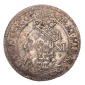 Scotland, Charles I, Forty Pence, (1.59g), third coinage (1637-42), B after obverse legend, (S.