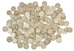 Mixed Pre-1947 Florins, mixed grades, gross weight 2195g