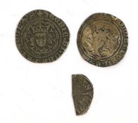3x Medieval Hammered Coins, comprising; Edward III, halfgroat, Treaty period 1361-69. (1.81g) London