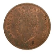 George IV, Penny 1826, plain saltire on reverse, (S.3823); much original colour, Extremely Fine/