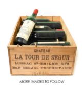 Château La Tour De Ségur 1976 Lussac Saint-Emilion (twelve bottles)