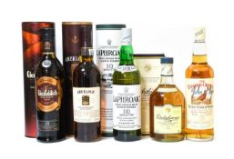 Laphroaig 10 Year Old Islay SIngle Malt Scotch Whisky, 40% vol 70cl (one bottle), Aberlour 10 Year