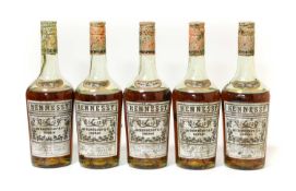Hennessy Cognac, 1970s bottling (five bottles)