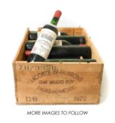 Château Grand-Puy Lacoste Saint Guirons 1970, Pauillac (twelve bottles)
