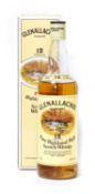 Glenallachie Glenlivet 12 Years Old Pure Highland Malt Scotch Whisky, distilled 1970, 43% vol