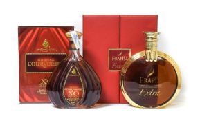 Frapin Extra Grand Fine Champagne Cognac (one bottle), Couvoisier X.O. Imperial Cognac (one