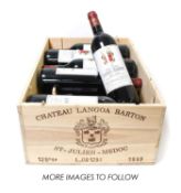Château Langoa Barton 1993 Saint-Julien, (twelve bottles)