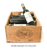 Château Haut-Batailley 1970 Pauillac (twelve bottles)