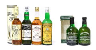 Tobermory Malt Scotch Whsiky, 1980s bottlings, 45% vol 75cl (two bottles), Cutty Sark Blended