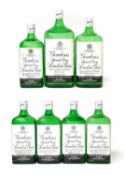 Gordon's Special Dry London Gin, 1970s bottlings, 70º proof, 26 2/3 fl. ozs. (four bottles),