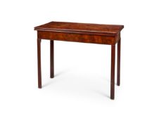 A George III mahogany card table