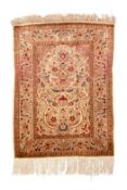 A Hereke silk rug