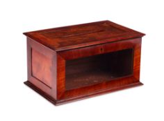 An early 19th century mahogany letter box