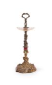 A 19th century gilt bronze cake / fruit stand