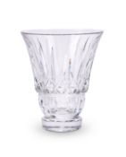 A large contemporary Baccarat cut glass vase