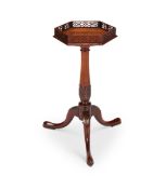 A George III carved mahogany kettle stand