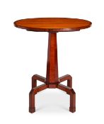 An Art Deco satinwood and banded occasional table