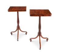 A pair of Regency rosewood occasional tables