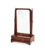 A George I walnut toilet mirror