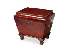 A Regency mahogany cellaret