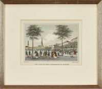 A group of nine framed prints of German interest