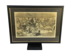 Two framed engravings- The Voyage to China, 1872 and Night - Tracing the Vessel's Progress