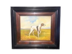 20th century school, Portrait of standing English Pointer