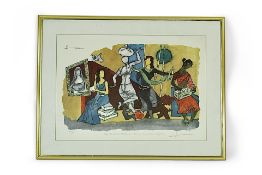 Maqbool Fida Husain (1915-2011) A seriograph from the Gaja Gamini series