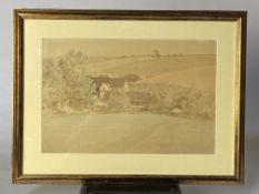 Louisa Margaret Larking (b.1898), Landscape with farmhouse