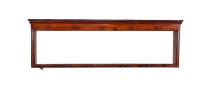 A oak dresser rack