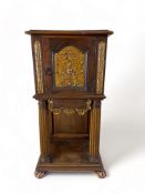 A late 17th / early 18th century Italian walnut and parcel gilt cupboard