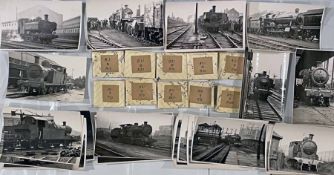 Set of 100 35mm 1950s RAILWAY NEGATIVES plus a good number of matching prints taken by the late