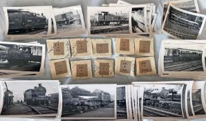 Set of 100 35mm 1950s RAILWAY NEGATIVES plus a good number of matching prints taken by the late