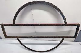 London Underground platform bullseye FRAME, believed to be ex-Amersham station. Measures 60