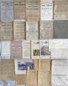 Railway ephemera (28 items): GWR 1878 Tourist Arrangements, 1896 Service Time Tables Supplement,