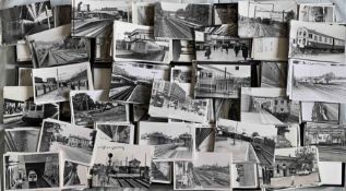 Very large quantity (est. 2,000+) of b&w, postcard-size PHOTOGRAPHS taken by the late Alan A