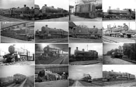 Large quantity (120+) of original 35mm & 120-size b&w NEGATIVES of ex-GWR and BR(W) steam