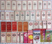 Good quantity (41) of 1930s onwards London General/London Transport POCKET BUS MAPS. Most are
