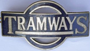 1920s Underground Group Tramways (LUT, MET & SMET) CAP BADGE as issued to drivers and conductors