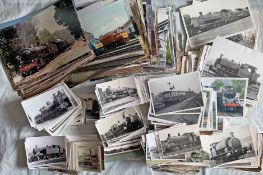 Very large quantity (c1,450) of b&w and colour RAILWAY PHOTOGRAPHS, nearly all taken by the late