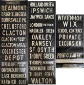 c1940s (possibly earlier) Eastern National DESTINATION BLIND. Refers to LNER station at