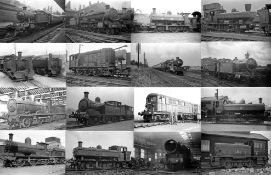 Large quantity (c120) of original 120-size b&w NEGATIVES of ex-GWR and BR(W) steam locomotives (incl